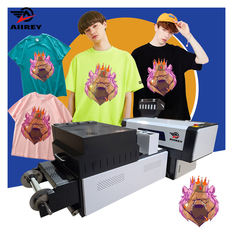 2 رأس XP600 30 سم A3 DTF Transfer Film Printer ثلاث مراحل تسخين