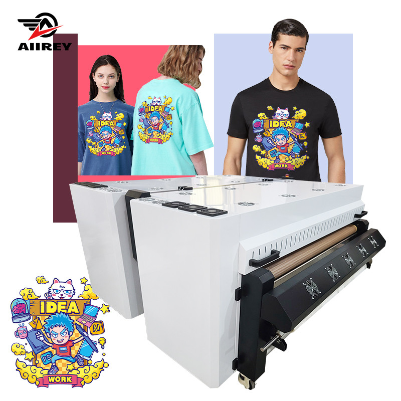 1.3m DTF Direct to Film Printing Machine برؤوس طباعة Epson I3200 المزدوجة لعمليات نقل dtf