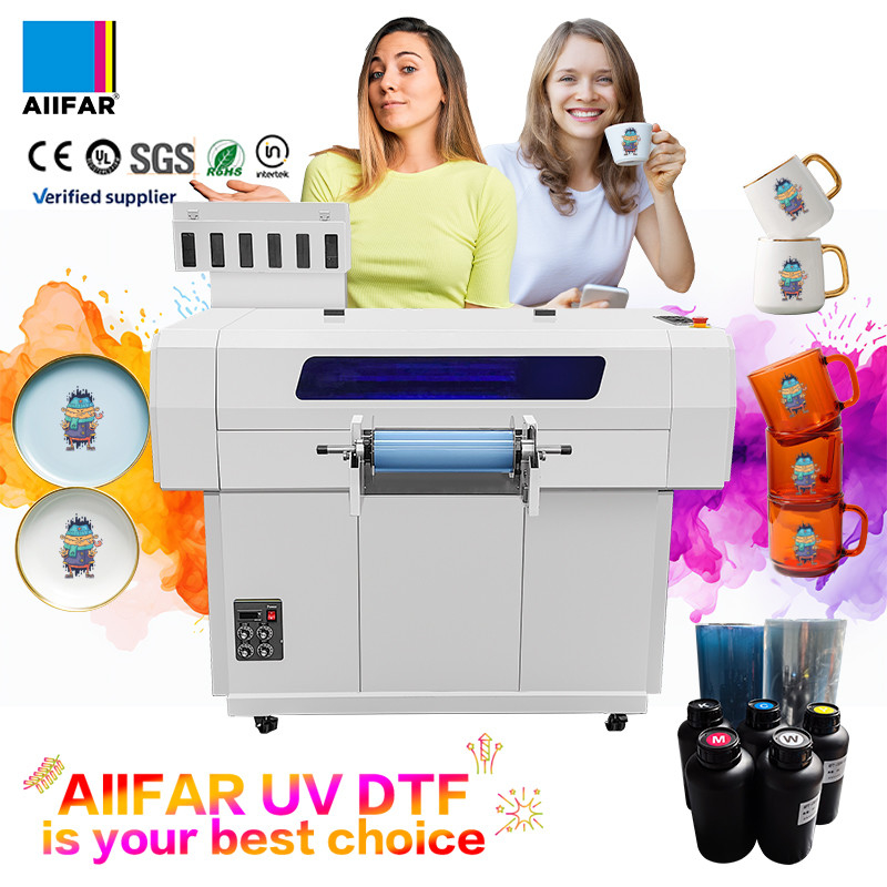 طابعة UV DTF عالية الإنتاجية للمطعم Refinecolor Roll To Roll Technology